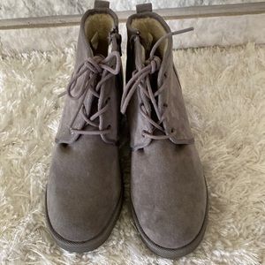 Dunes faux suede platform boots